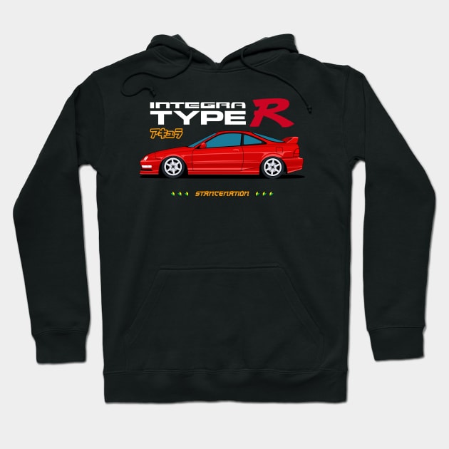 Integra Type R Stancenation jdm cars Hoodie by masjestudio